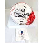 Joe Montana signed 49ers Amp Alternate mini helmet Beckett Authenticated